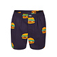 Happy Shorts Happy Shorts X Heren Wijde Boxershort Met Binnenbroek Burger Print