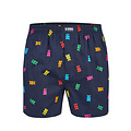 Happy Shorts Happy Shorts X Heren Wijde Boxershort Met Binnenbroek Gummibeer Print