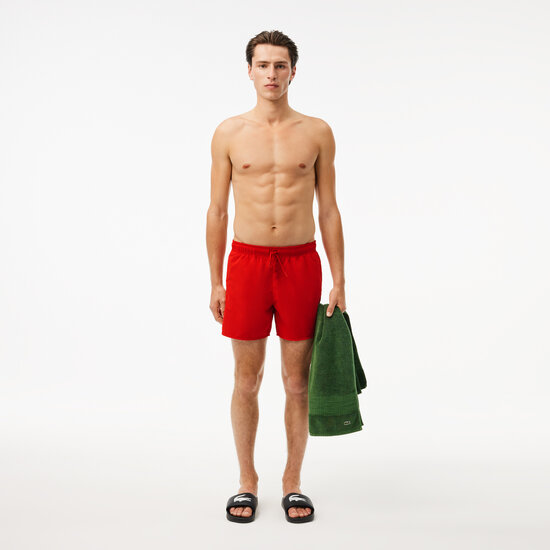 Lacoste Lacoste Zwemshort Heren Zwembroek Rood