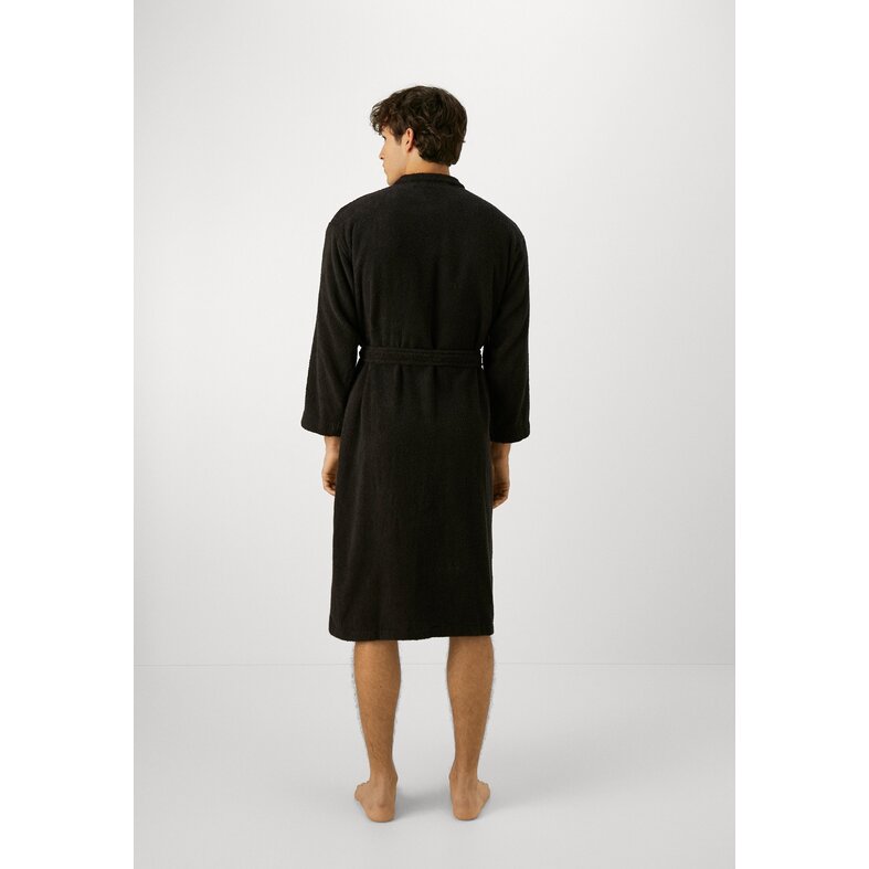 Jack & Jones Jack & Jones Badjas Heren Badstof JACSOLID BATHROBE Zwart