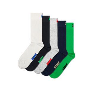 Happy Socks Plain Socks Multi Colors 5-Pack