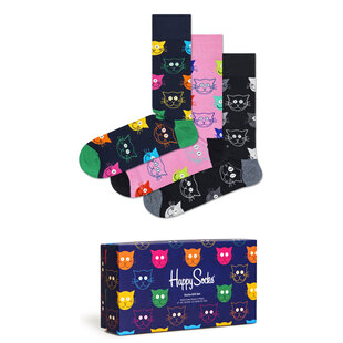 Happy Socks Mixed Cat Giftpack 3-Pack