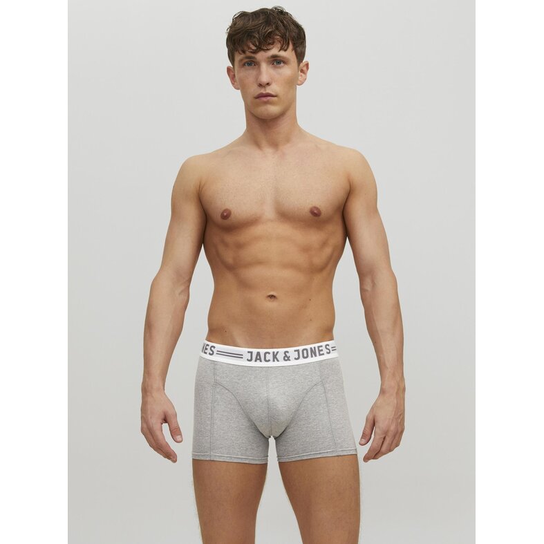 Jack & Jones Jack & Jones Men's Boxer Shorts SENSE Black/Grey/White 3-Pack