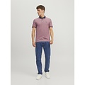 Jack & Jones Jack & Jones Heren Polo JJEPAULOS Denim Blauw Rood 2-Pack