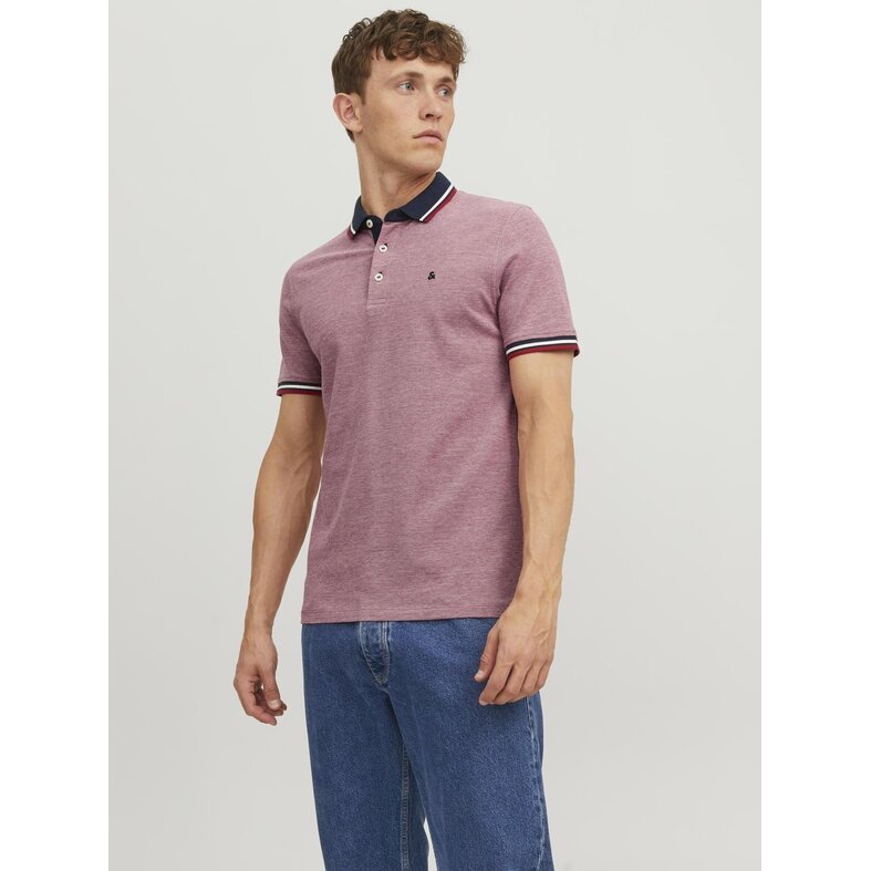 Jack & Jones Jack & Jones Men's Polo JJEPAULOS Denim Blue Red 2-Pack
