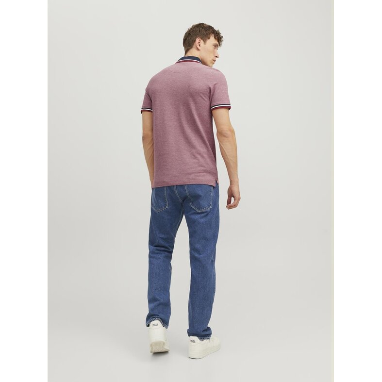 Jack & Jones Jack & Jones Men's Polo JJEPAULOS Denim Blue Red 2-Pack