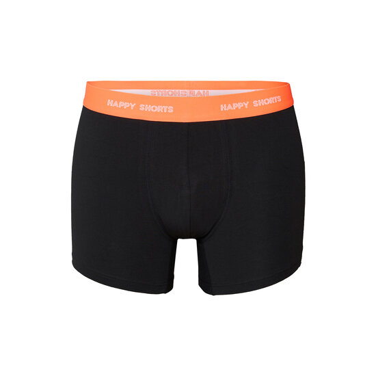 Happy Shorts Happy Shorts Men's Boxer Shorts Trunks Plain Black 3-Pack