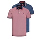 Jack & Jones Jack & Jones Heren Polo JJEPAULOS Denim Blauw Rood 2-Pack