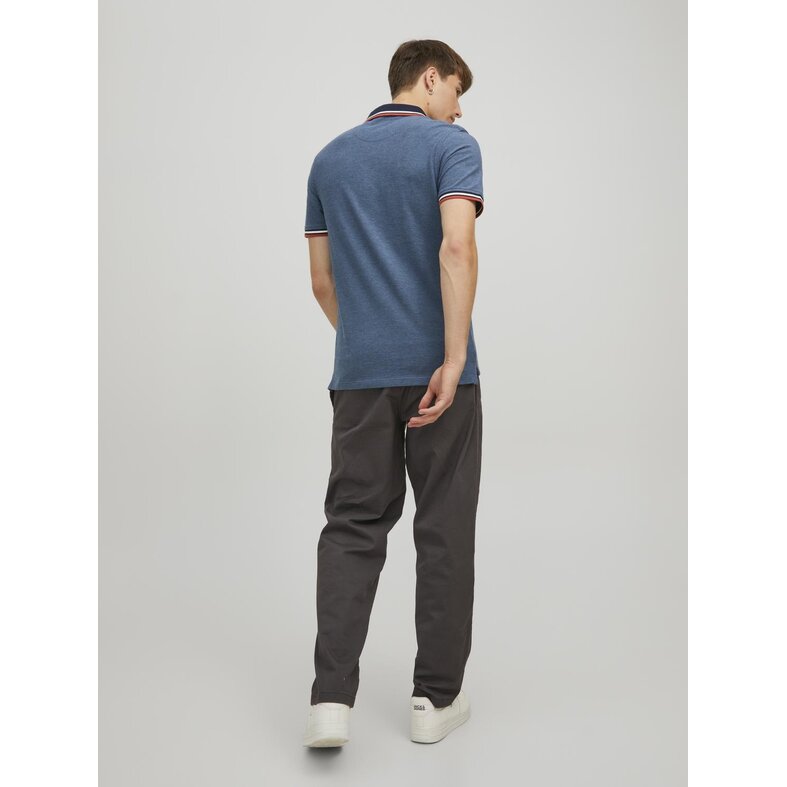 Jack & Jones Jack & Jones Men's Polo JJEPAULOS Denim Blue Red 2-Pack