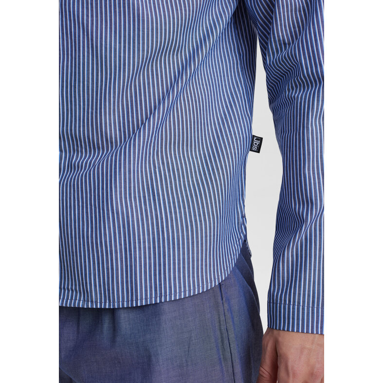 JBS JBS Heren Pyjama Set Lang Gestreept Met Knoopsluiting Lichtblauw