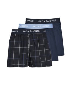Jack & Jones Men's Wide Boxer Shorts JACJACKSON Dark Blue 3-Pack