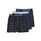 Jack & Jones Jack & Jones Heren Wijde Boxershorts JACJACKSON Donkerblauw 3-Pack