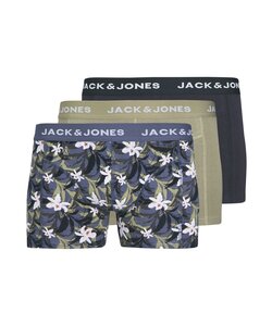 Jack & Jones Heren Boxershorts Trunks JACMASON Flower 3-Pack