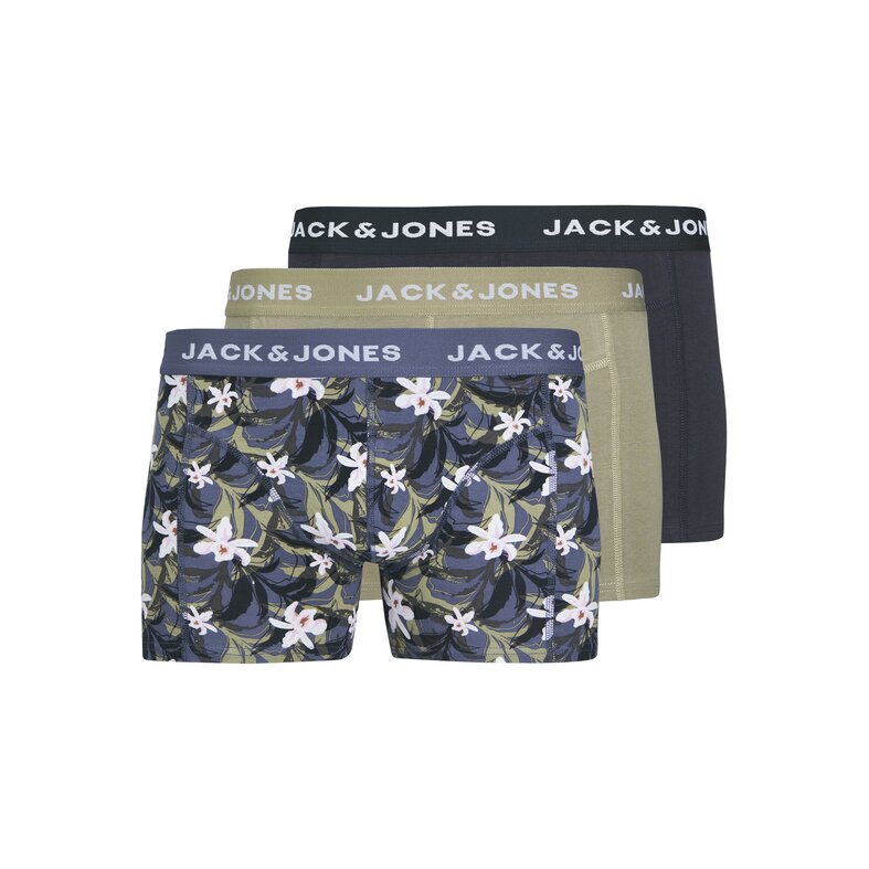 Jack & Jones Jack & Jones Heren Boxershorts Trunks JACMASON Flower 3-Pack