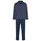JBS JBS Heren Pyjama Set Lang Gestreept Met Knoopsluiting Blauw