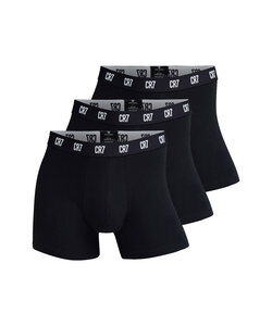 CR7 Men's Boxer Shorts Plain Black 3-Pack