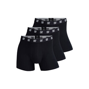 CR7 Men's Boxer Shorts Plain Black 3-Pack