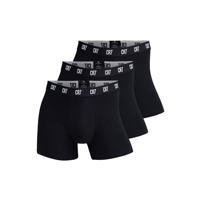 CR7 CR7 Heren Boxershorts Effen Zwart 3-Pack