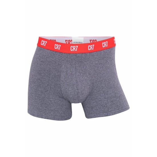 CR7 CR7 Heren Boxershorts Effen Rood/Grijs/Blauw 3-Pack