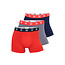 CR7 CR7 Heren Boxershorts Effen Rood/Grijs/Blauw 3-Pack