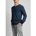 Phil & Co Phil & Co Essential Heren Pyjamaset Lang Blauw / Grijs