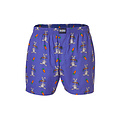 Happy Shorts Happy Shorts X Men's Wide Boxer Shorts With Inner Briefs Hare Print