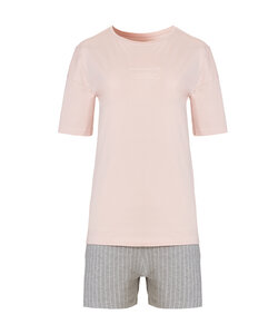 By Louise Ladies Short Pajama Set Shortama Pink