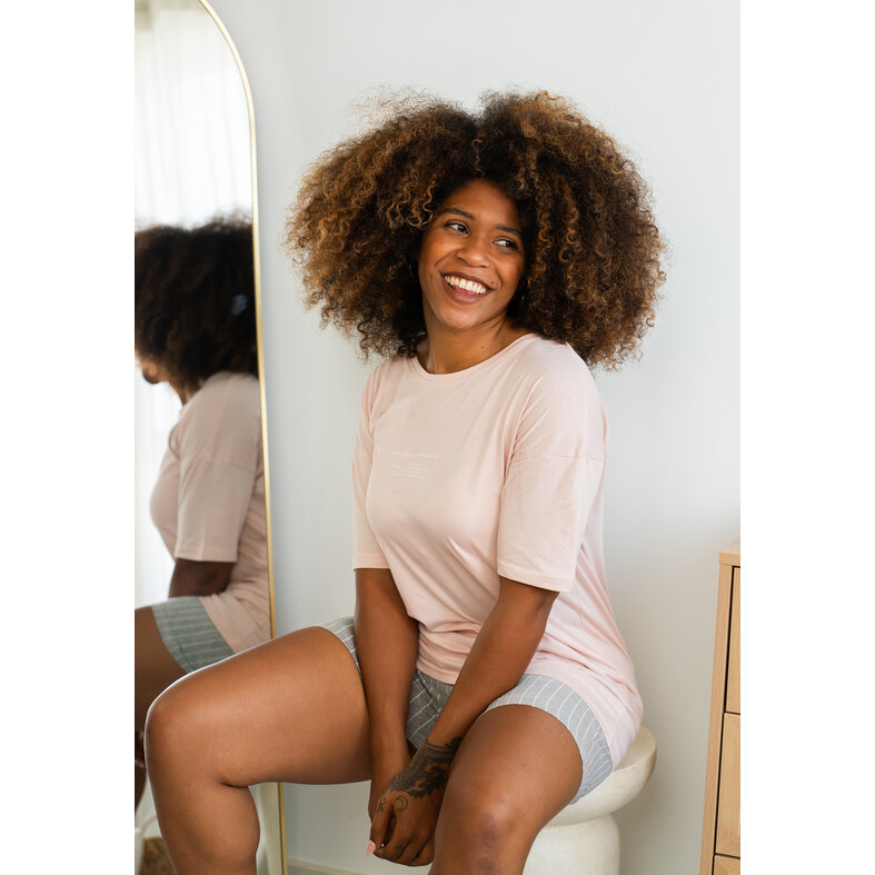 By Louise By Louise Dames Korte Pyjama Set Shortama Roze