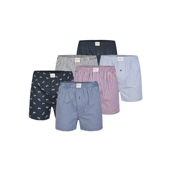 Phil & Co Phil & Co 6-Pack Wide Boxer Shorts Men D626 Multipack