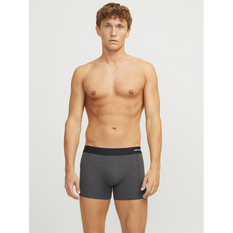 Jack & Jones Jack & Jones Heren Boxershorts Trunks JACPHILIP Bamboo Effen 3-Pack
