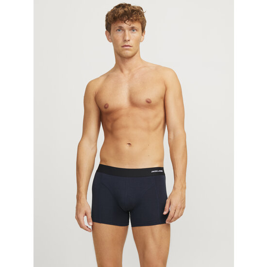 Jack & Jones Jack & Jones Heren Boxershorts Trunks JACPHILIP Bamboo Effen 3-Pack