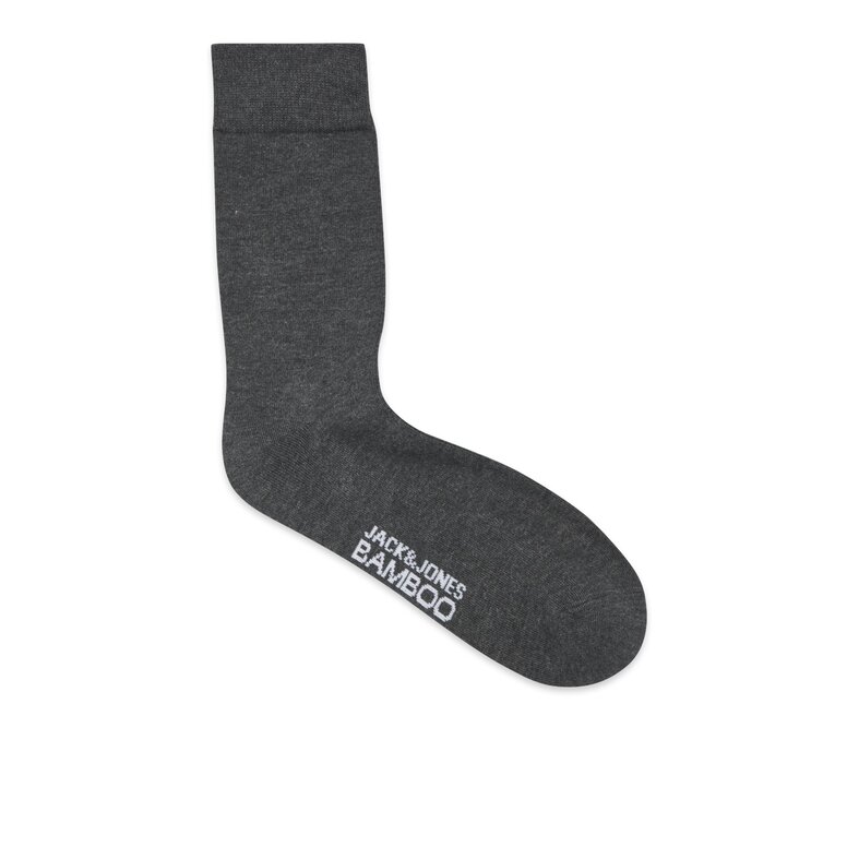 Jack & Jones Jack & Jones Men's Socks JACBASIC Bamboo Grey/Black 3-Pack