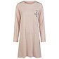 By Louise By Louise Essential Dames Nachthemd Lange Mouw Gestreept Roze