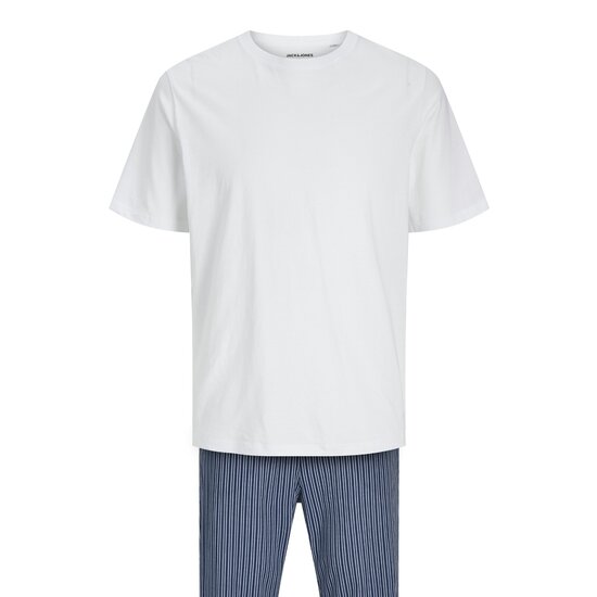 Jack & Jones Jack & Jones Heren Pyjamaset JACBASIC Wit/Blauw