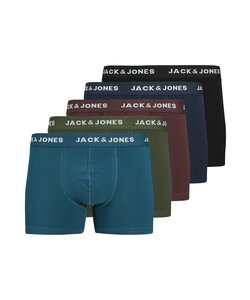 Jack & Jones Men's Boxer Shorts Trunks JACTEO Plain 5-Pack