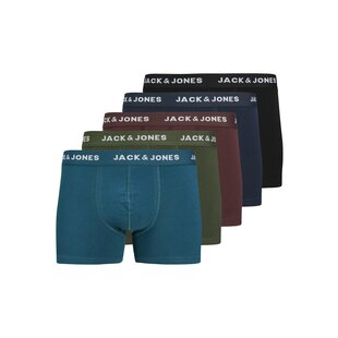 Jack & Jones Heren Boxershorts Trunks JACTEO Effen 5-Pack