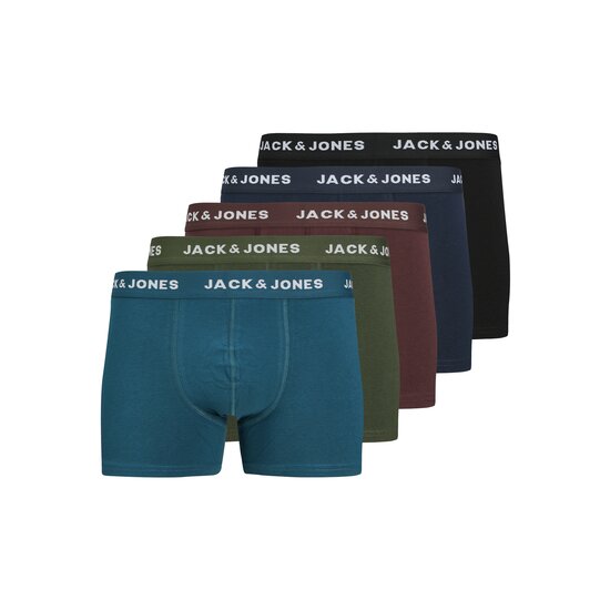 Jack & Jones Jack & Jones Heren Boxershorts Trunks JACTEO Effen 5-Pack