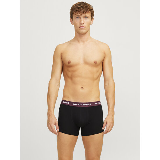 Jack & Jones Jack & Jones Heren Boxershorts Trunks JACOLIVER Zwart 5-Pack