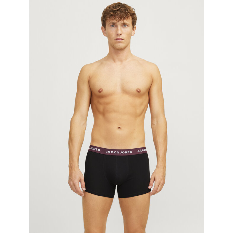 Jack & Jones Jack & Jones Heren Boxershorts Trunks JACOLIVER Zwart 5-Pack