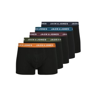 Jack & Jones Men's Boxer Shorts Trunks JACOLIVER Black 5-Pack