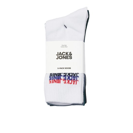 Jack & Jones Junior Jack & Jones Junior Sportsokken Jongens JACCYBER Tennissokken 5-Pack