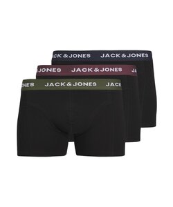 Jack & Jones Men's Plus Size Boxer Shorts Trunks JACARON Black 3-Pack