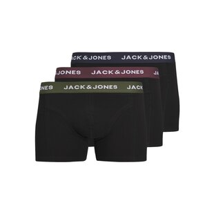 Jack & Jones Heren Plus Size Boxershorts Trunks JACARON Zwart 3-Pack