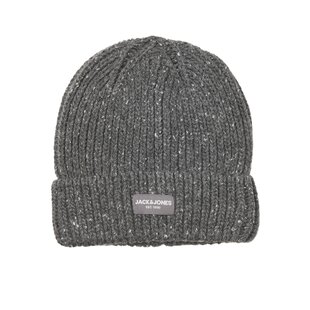 Jack & Jones Men's Hat JACCLIFF Beanie Grey Melange