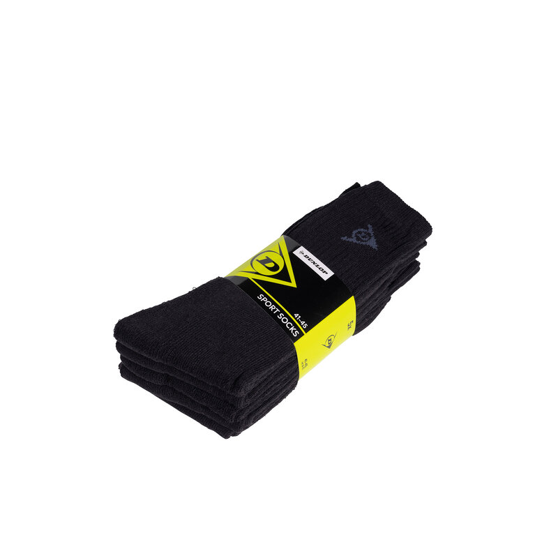 Dunlop Dunlop Men's Sports Sock 5-Pack Black