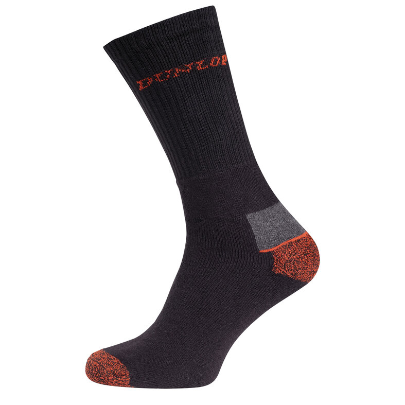 Dunlop Dunlop Heren Werksokken 3-Pack Zwart