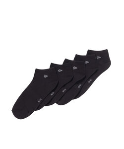 Dunlop Men's Sneaker Socks 5-Pack Black