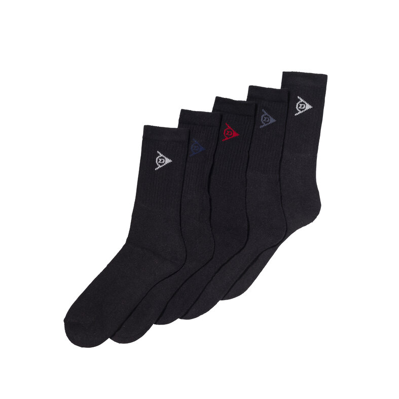 Dunlop Dunlop Men's Sports Sock 5-Pack Black