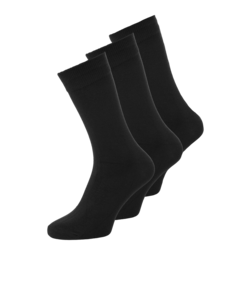 Jack & Jones Heren Sokken JACBASIC Bamboo Zwart 3-Pack