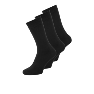 Jack & Jones Men's Socks JACBASIC Bamboo Black 3-Pack